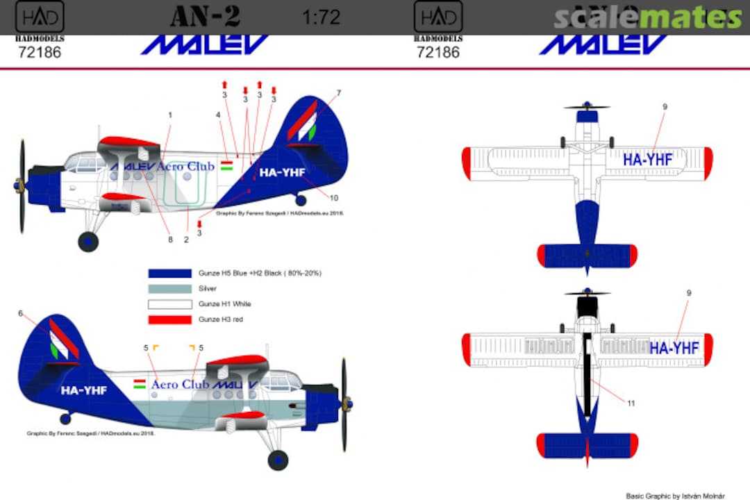 Boxart An-2 Malev 72186 HADmodels 