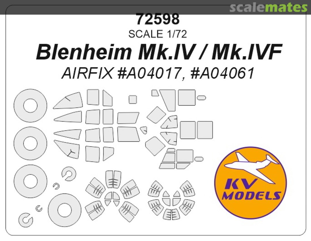 Boxart Blenheim Mk.IV / Mk.IVF 72598 KV Models