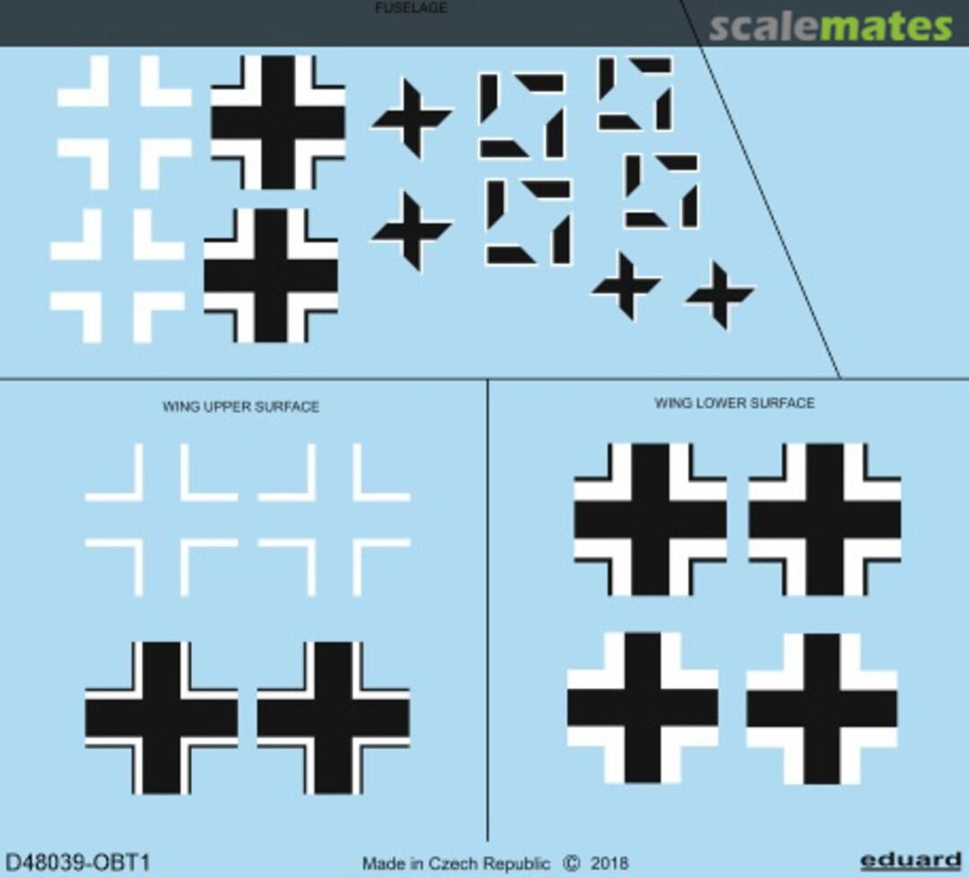 Boxart Fw 190A-5 national insignia D48039 Eduard