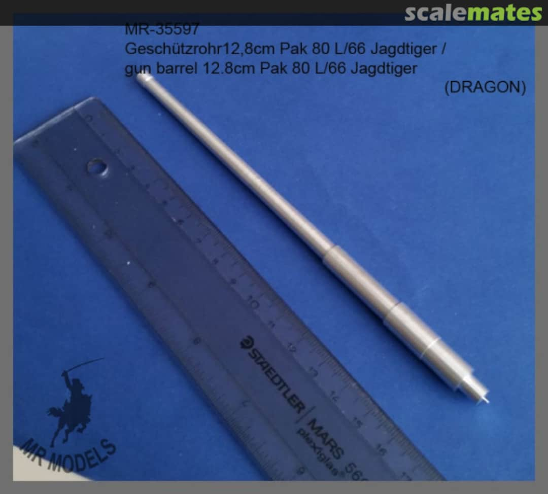 Boxart Gun Barrel 12,8 cm PaK 80 L/66 Jagdtiger MR-35597 MR Modellbau