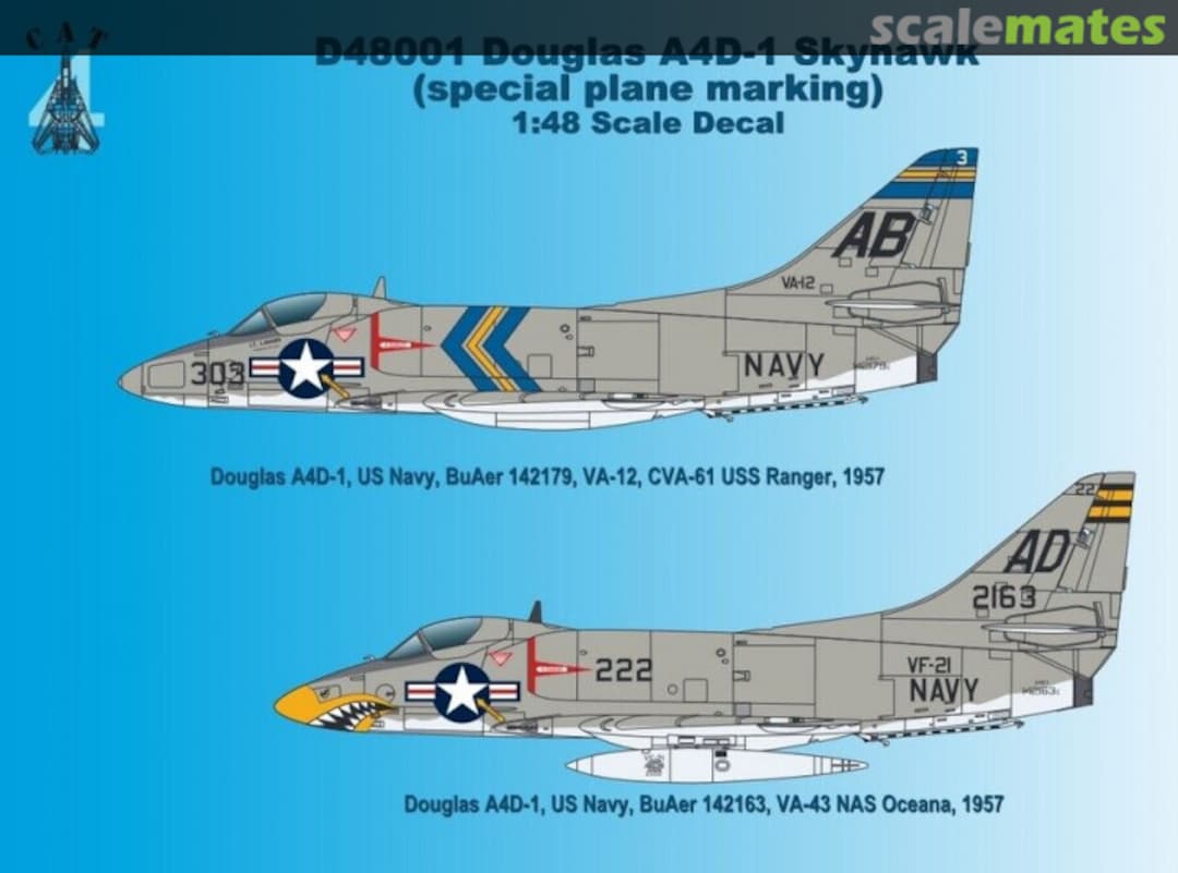 Boxart Douglas A4D-1 Skyhawk D48001 CAT4