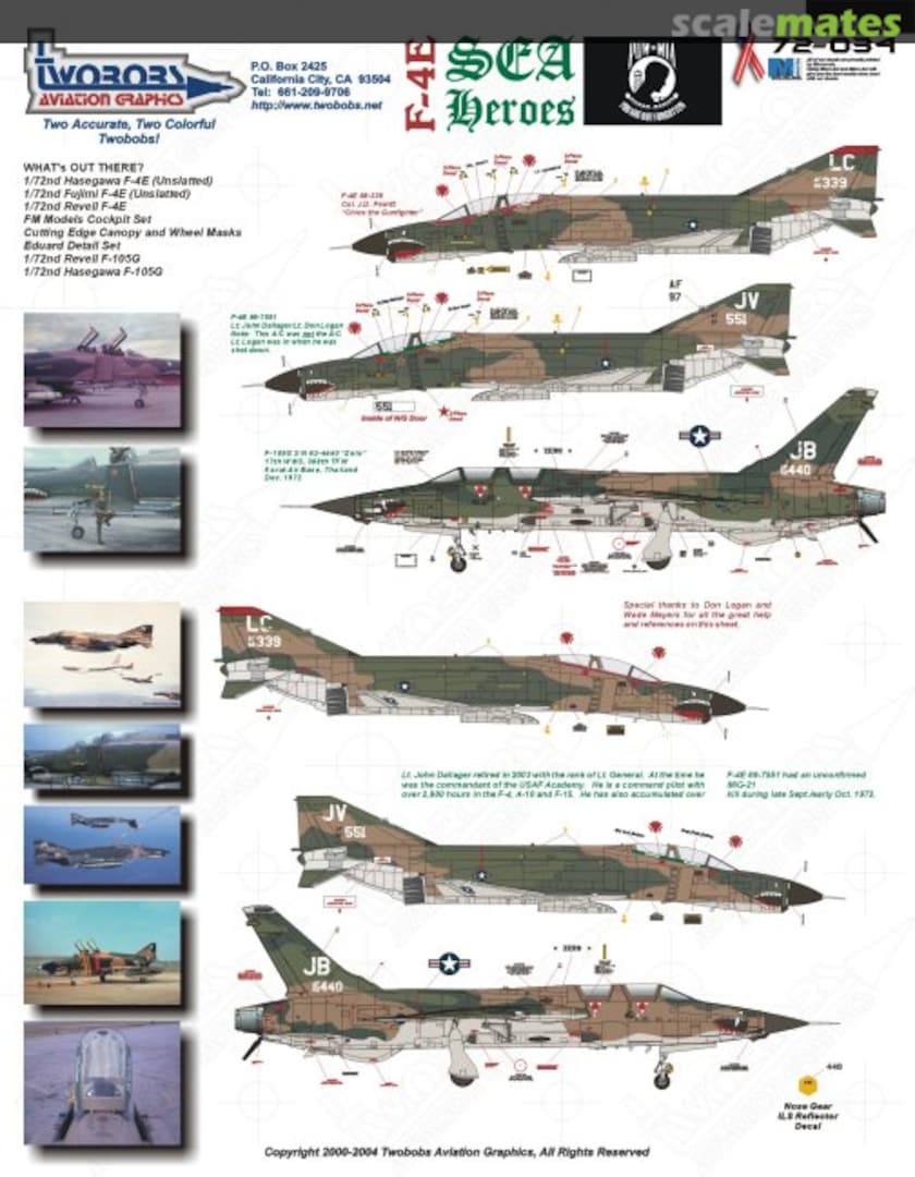 Boxart F-4E SEA Heroes 72-034 TwoBobs Aviation Graphics