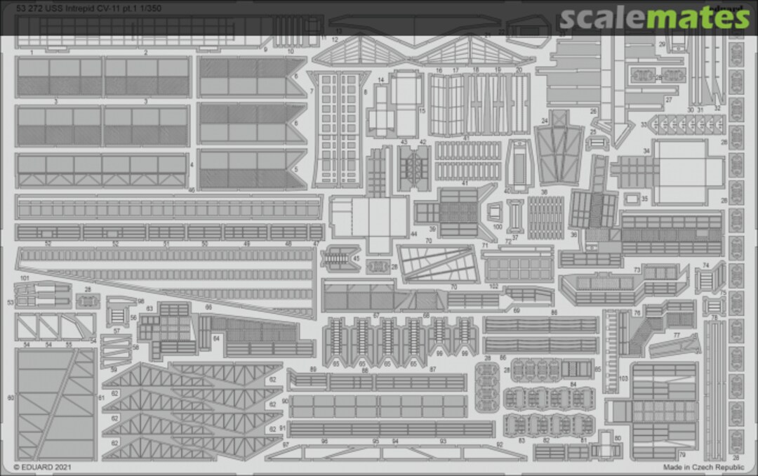 Boxart USS Intrepid CV-11 pt.1 53272 Eduard