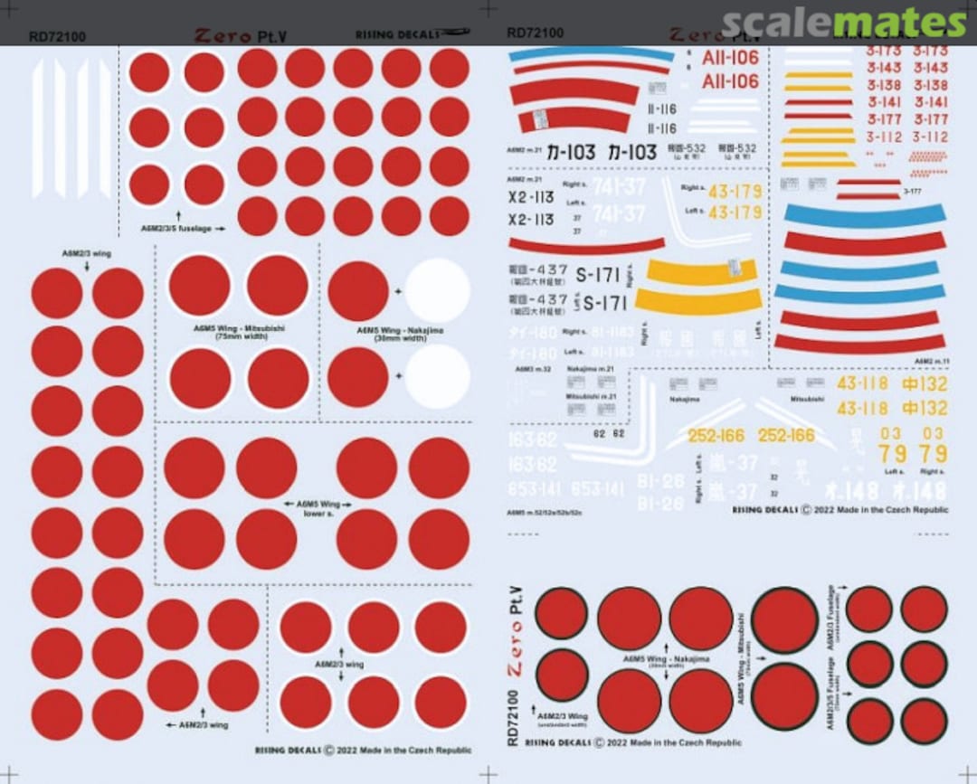 Contents Zero Pt.V RD72100 Rising Decals