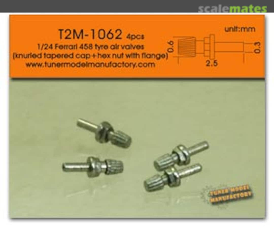 Boxart Ferrari 458 Tyre Air Valves (4 Pcs.) T2M-1062 Tuner Model Manufactory