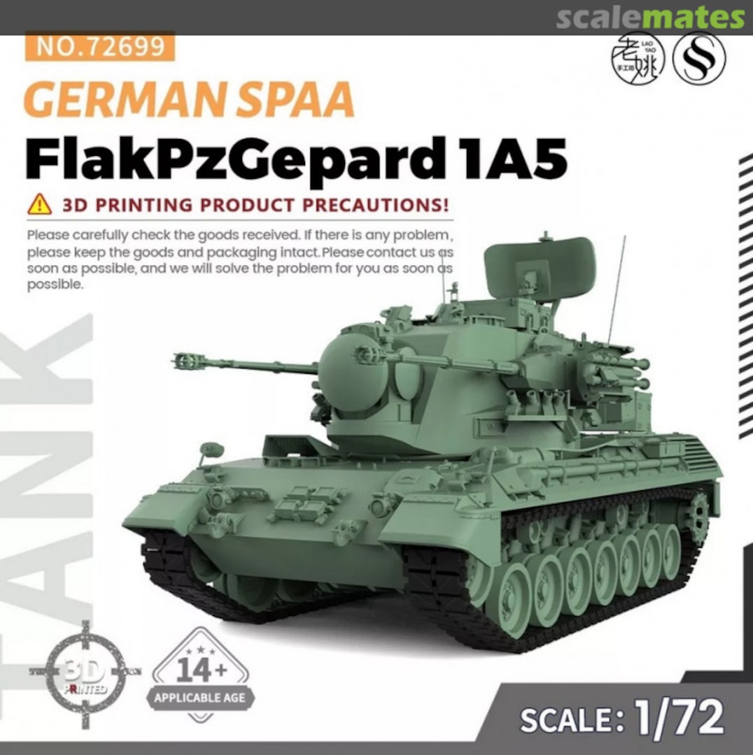 Boxart FlakPz Gepard 1A5 72699 SSMODEL