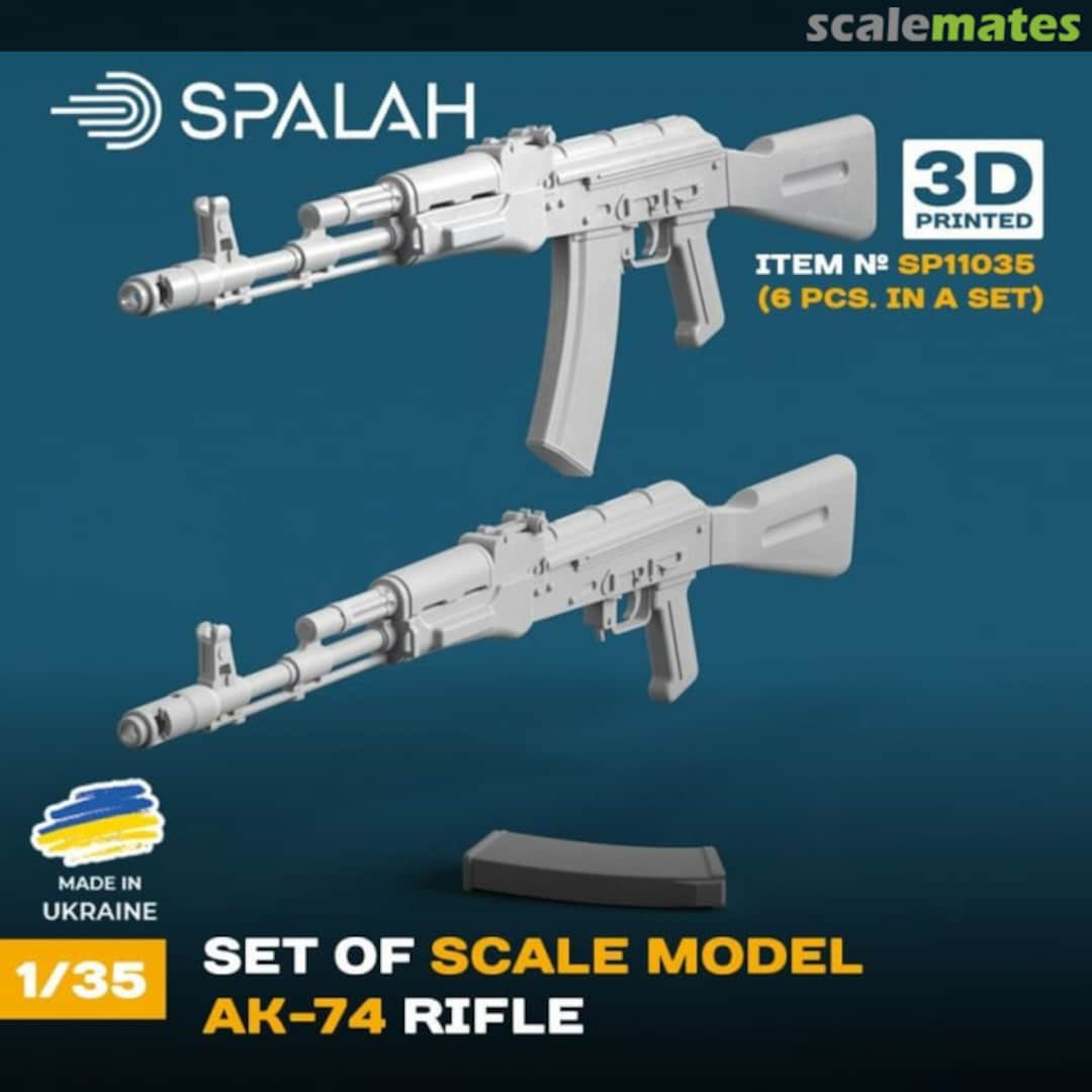 Boxart AK-74 rifle, (5 pcs.) SP11035 Spalah