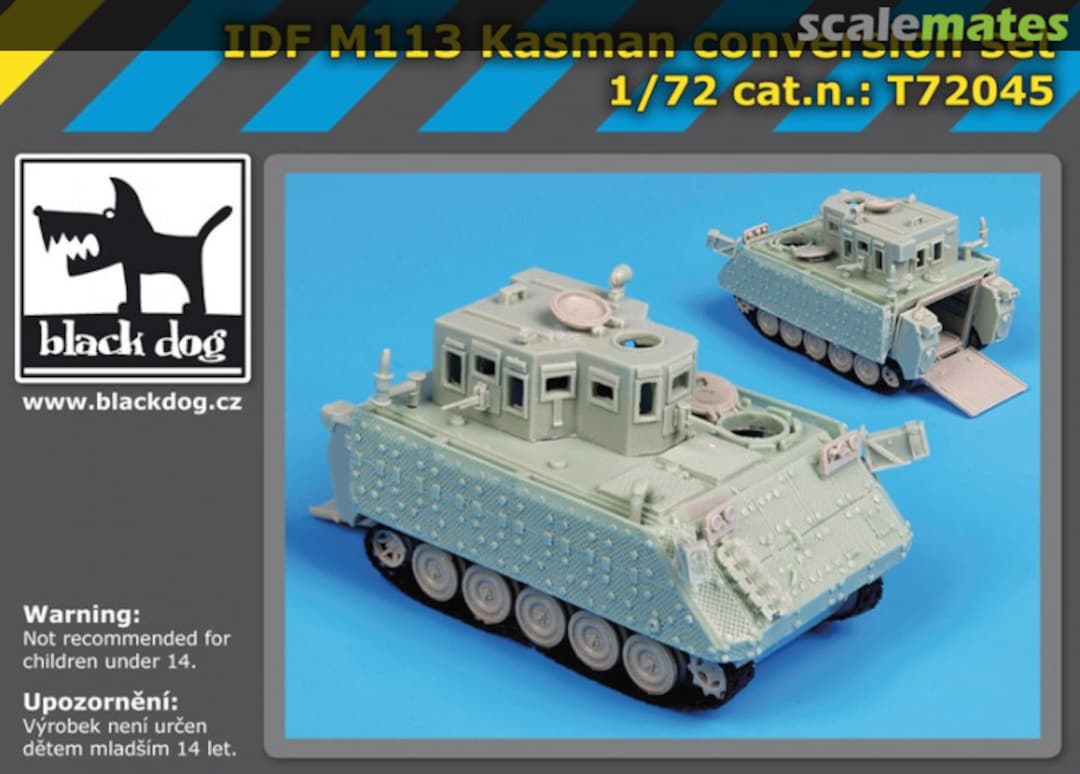 Boxart IDF M113 Kasman Conversion Set T72045 Black Dog