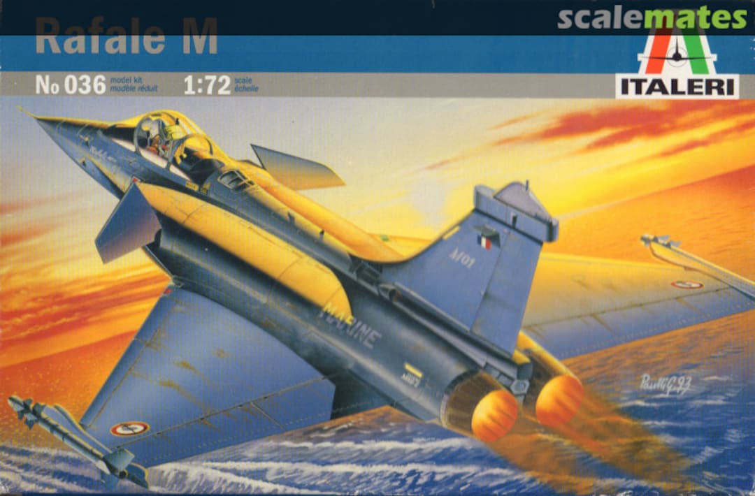 Boxart Dassault Rafale M 036 Italeri