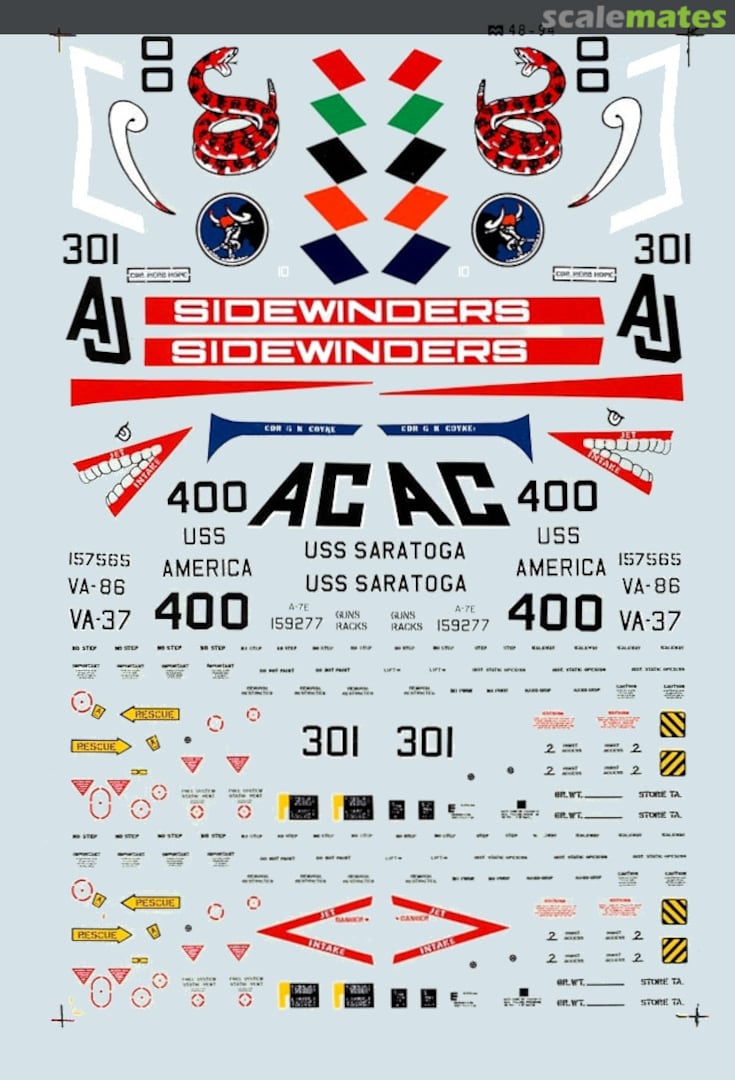 Boxart A-7 Corsair II 48-0094 Microscale