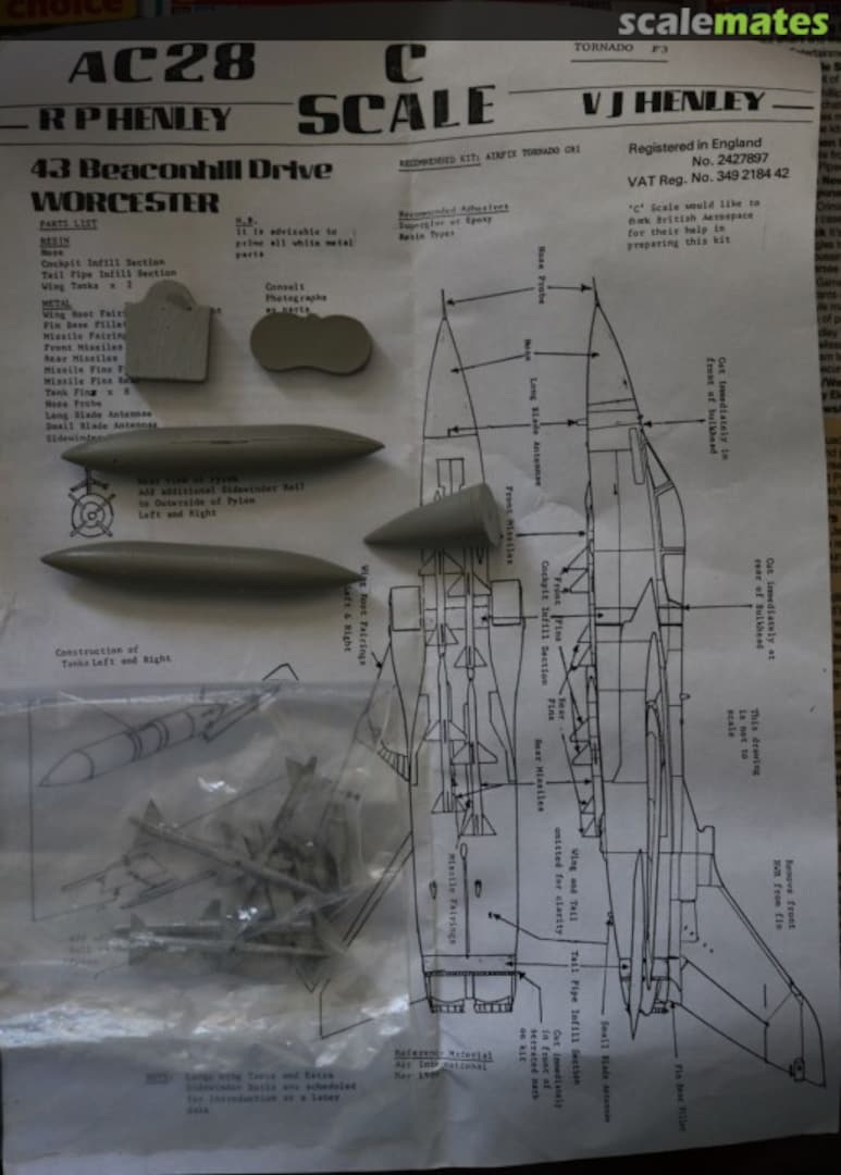 Boxart Tornado F.3 Conversion AC28 C Scale