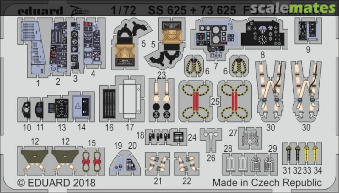 Boxart FG.1 Phantom cockpit SS625 Eduard