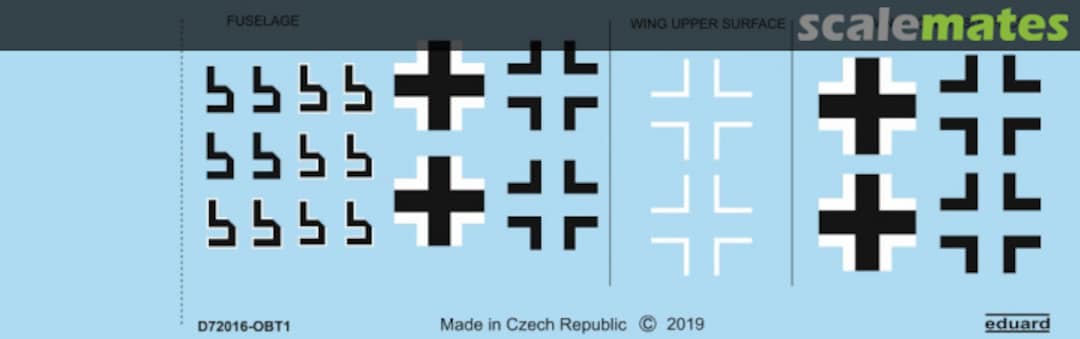 Boxart Fw 190A-8 national insignia D72016 Eduard