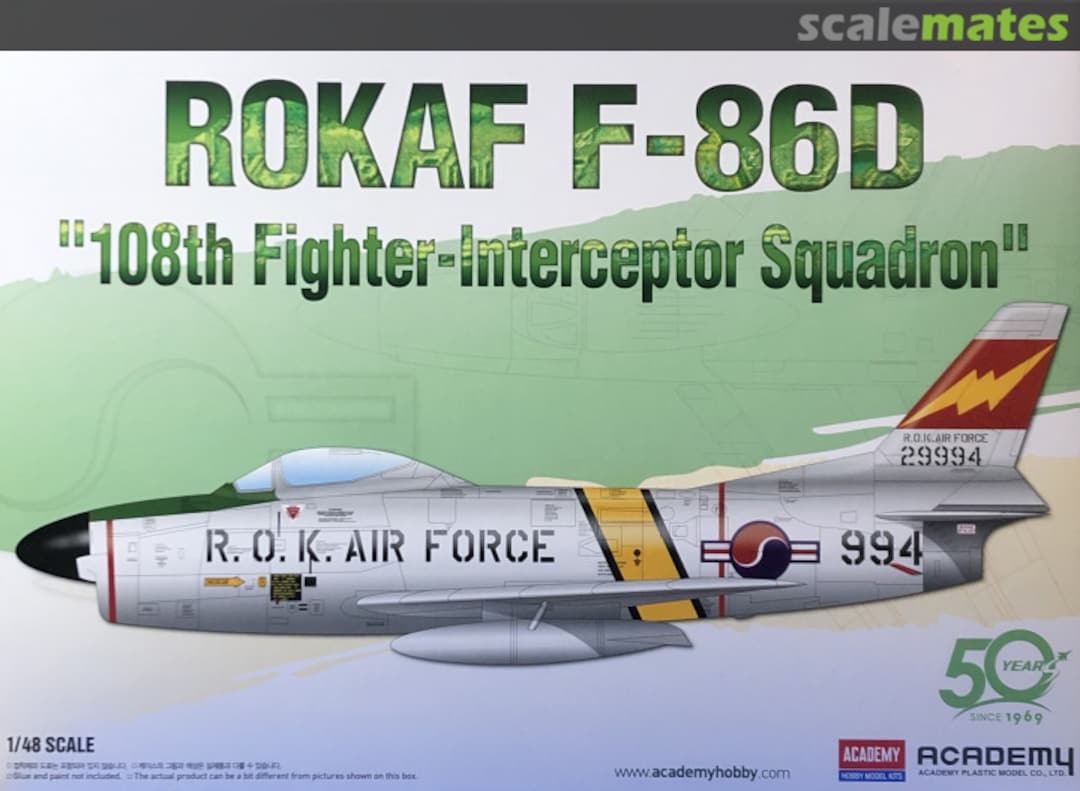 Boxart ROKAF F-86D 12337 Academy