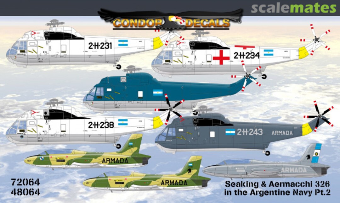 Boxart SEAKING & AERMACCHI 326 48064 Condor Decals