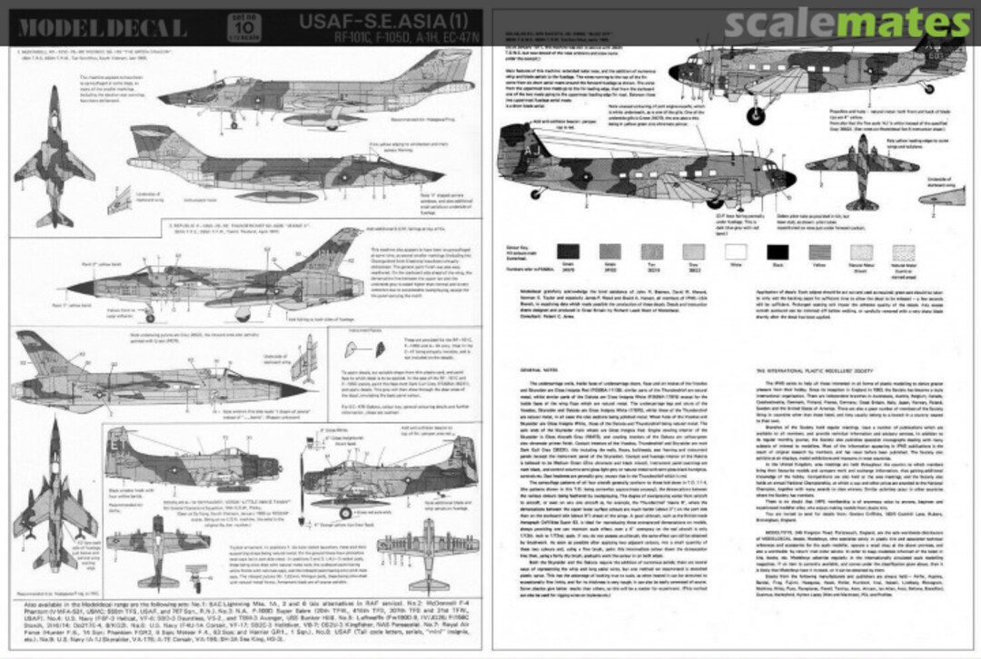 Contents USAF South East Asia (SEA) 1 10 Modeldecal