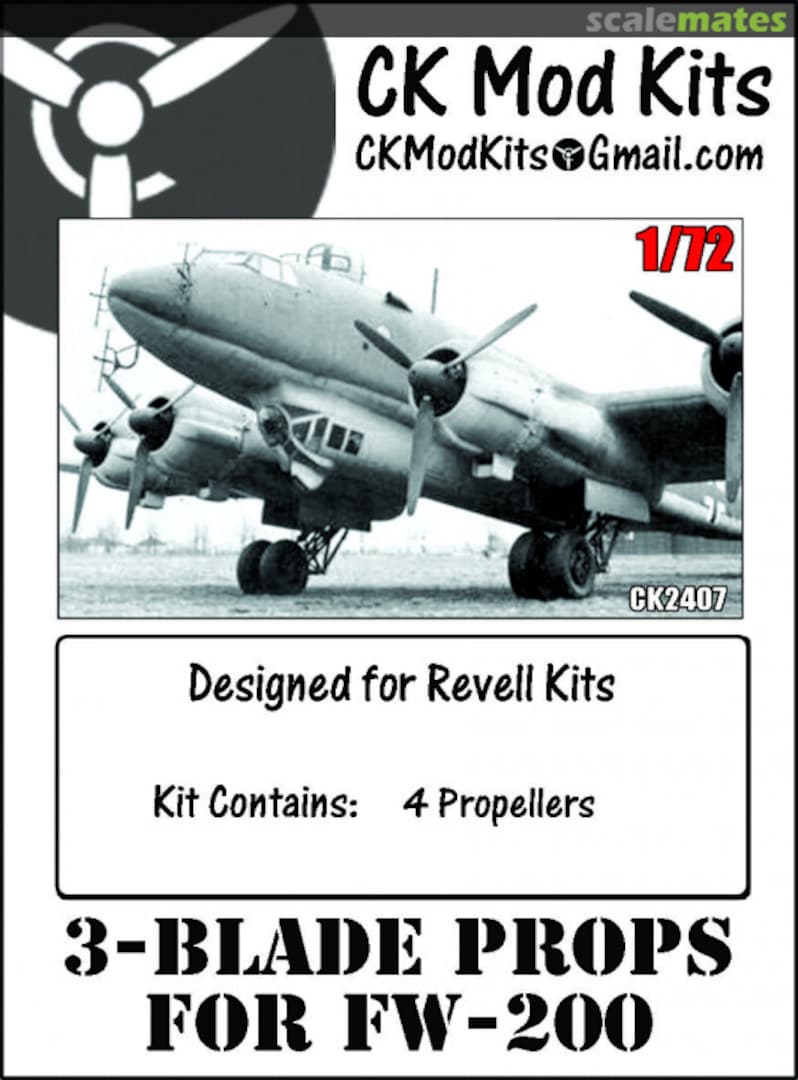 Boxart 3-Blade Props for Fw 200 CK2407 CK Mod Kits