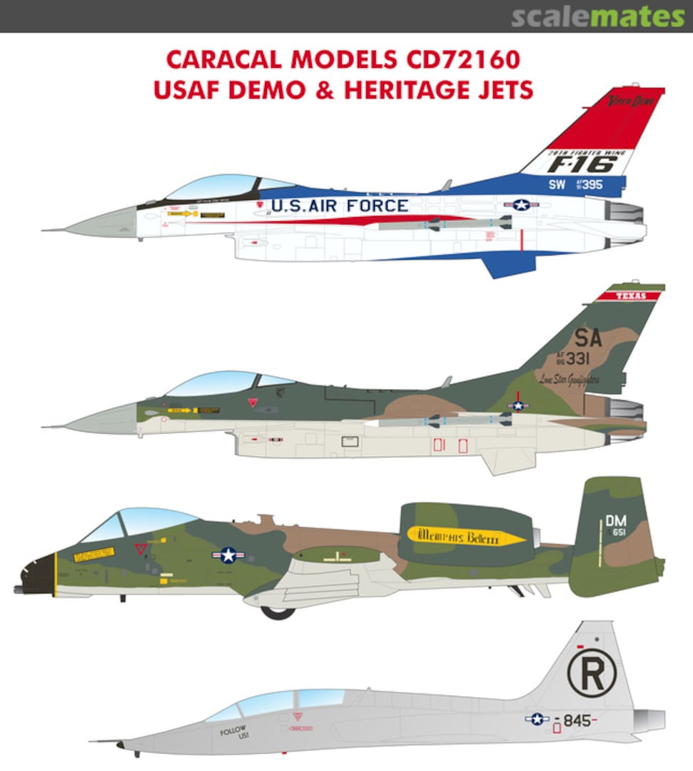 Boxart USAF Demo & Heritage Jets - Part 1 CD72160 Caracal Models