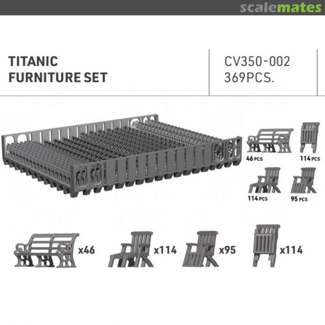 Boxart Titanic Furniture Set CV350-002 ION Model