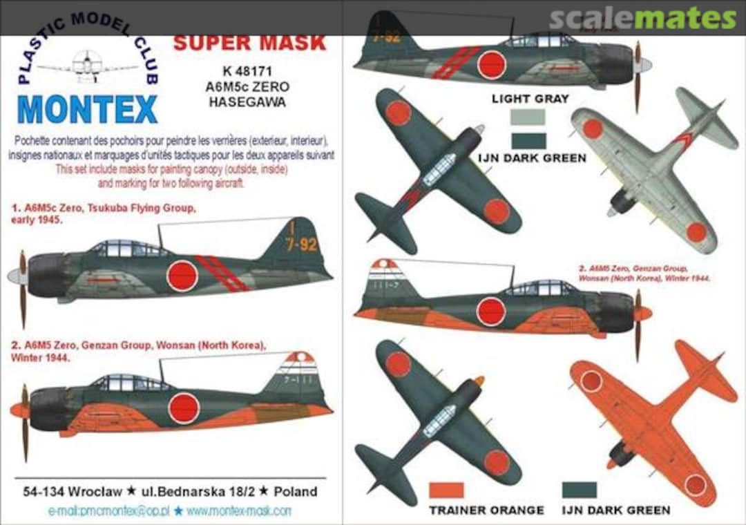 Boxart Mitsubishi A6M5c Zero K48171 Montex