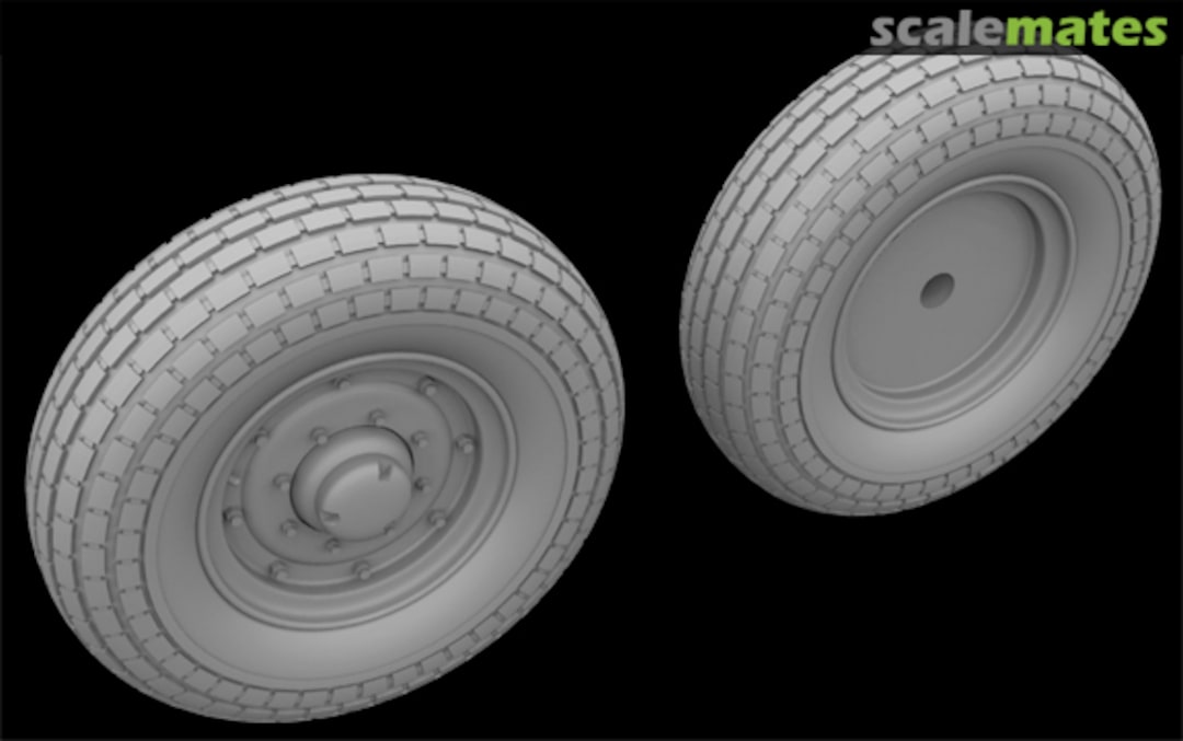 Boxart 15 CWT Chevy Wheels with Sand Tyres 35079 Hussar Productions