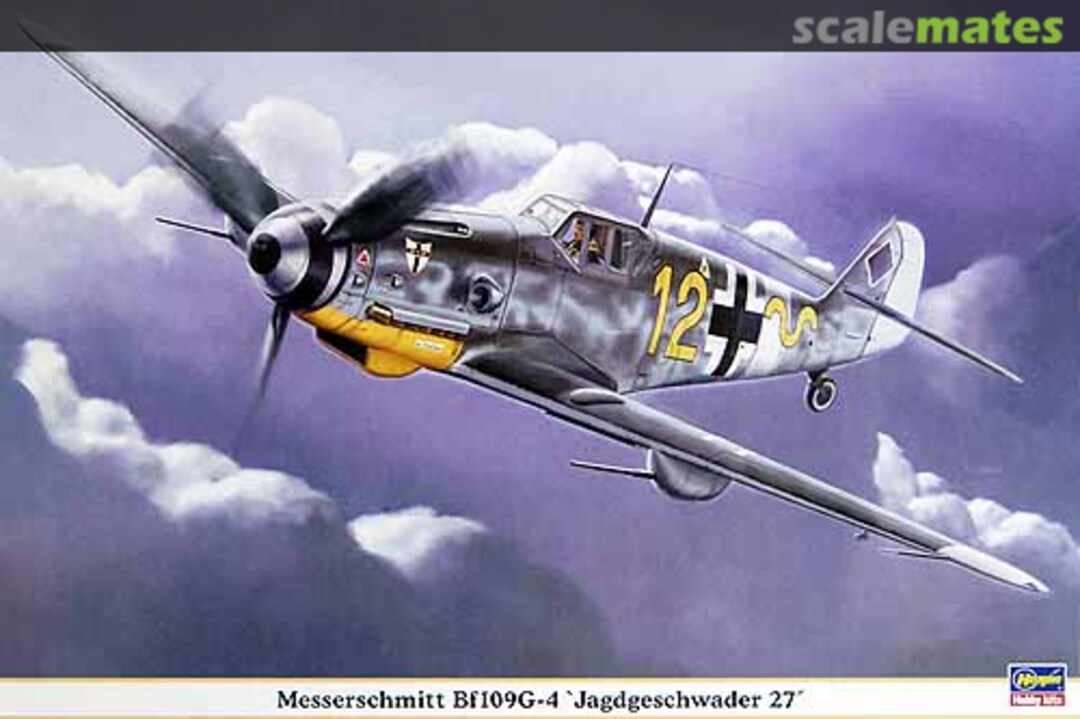 Boxart Messerschmitt Bf109G-4 `Jagdgeschwader 27´ 08170 Hasegawa