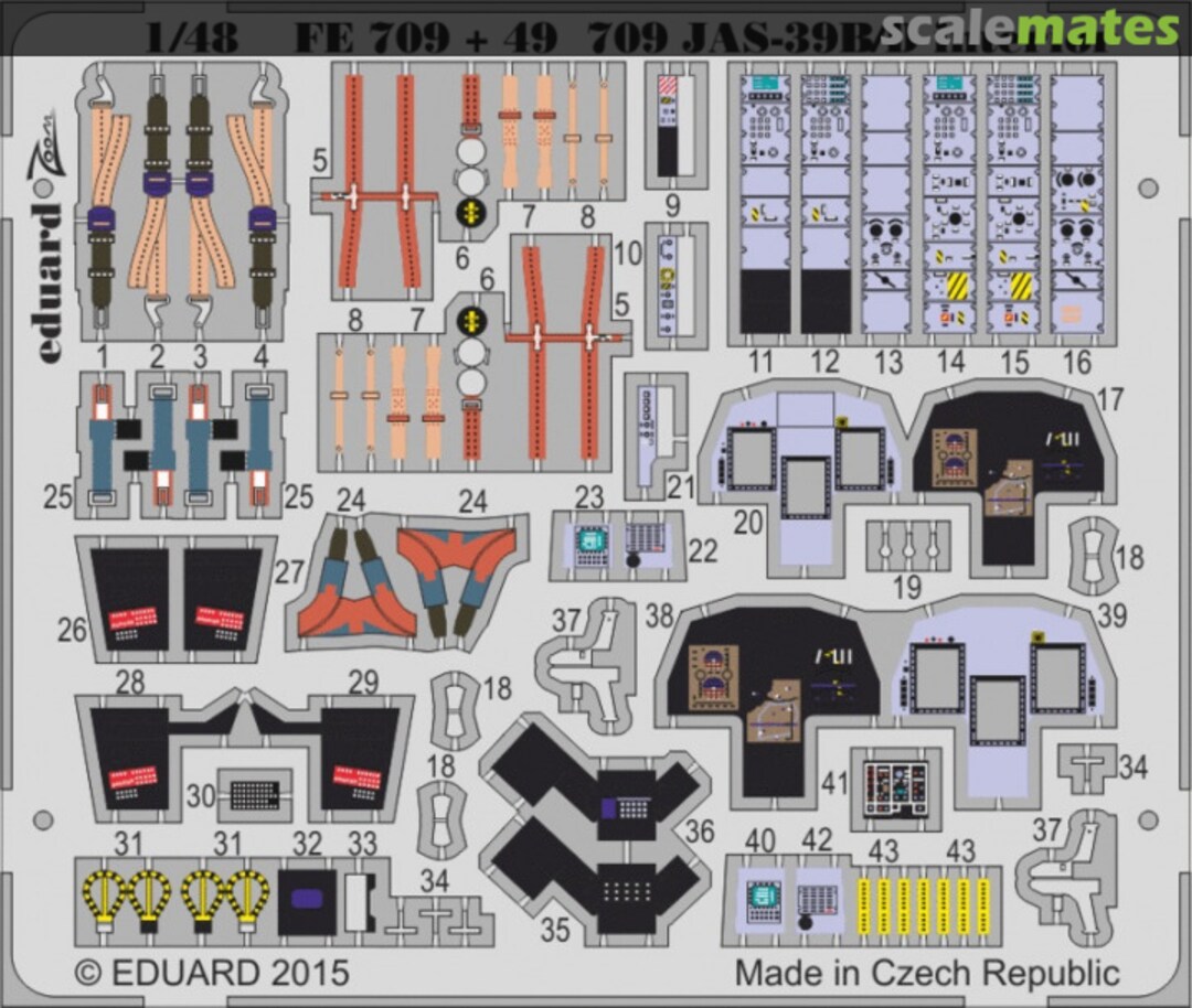 Boxart JAS-39B/D interior S.A. FE709 Eduard