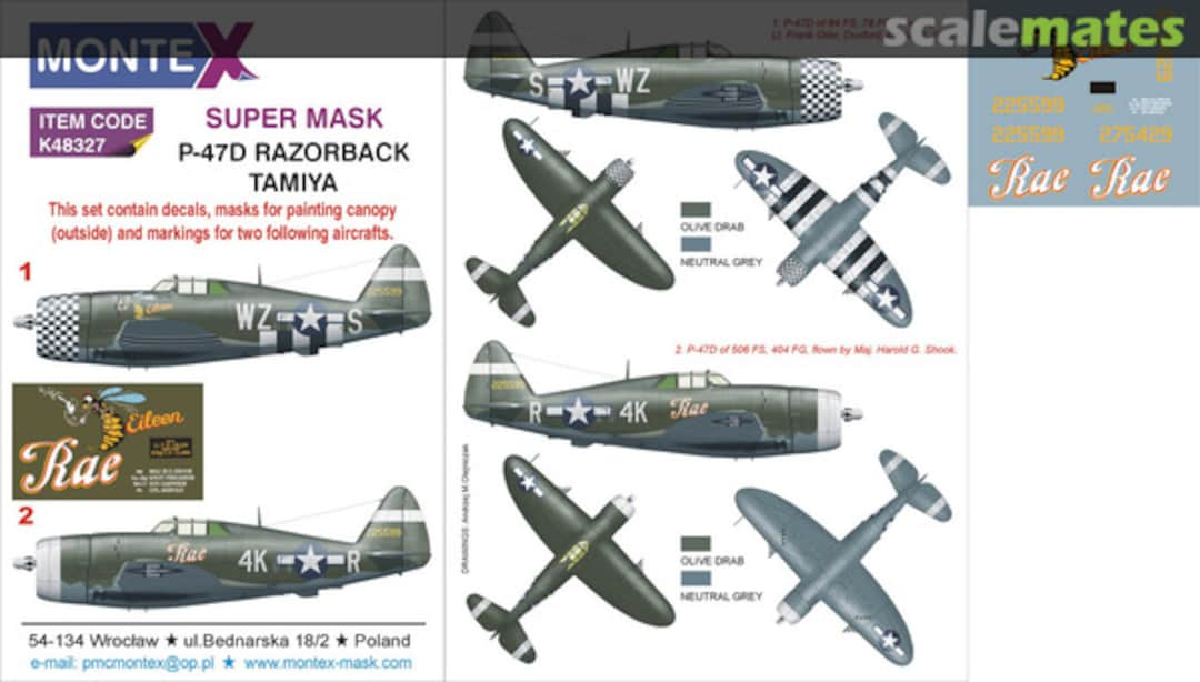 Boxart Republic P-47D Thunderbolt K48327 Montex