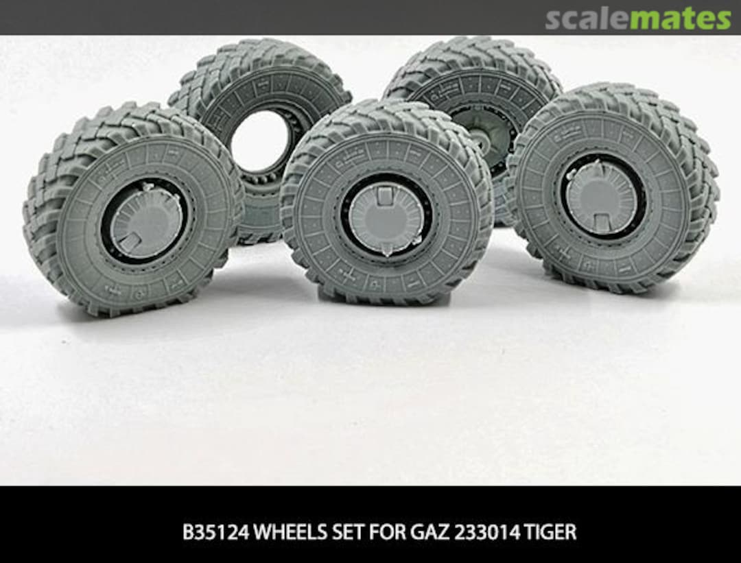 Boxart Wheels set for GaZ 233014 Tiger B35124 Miniarm