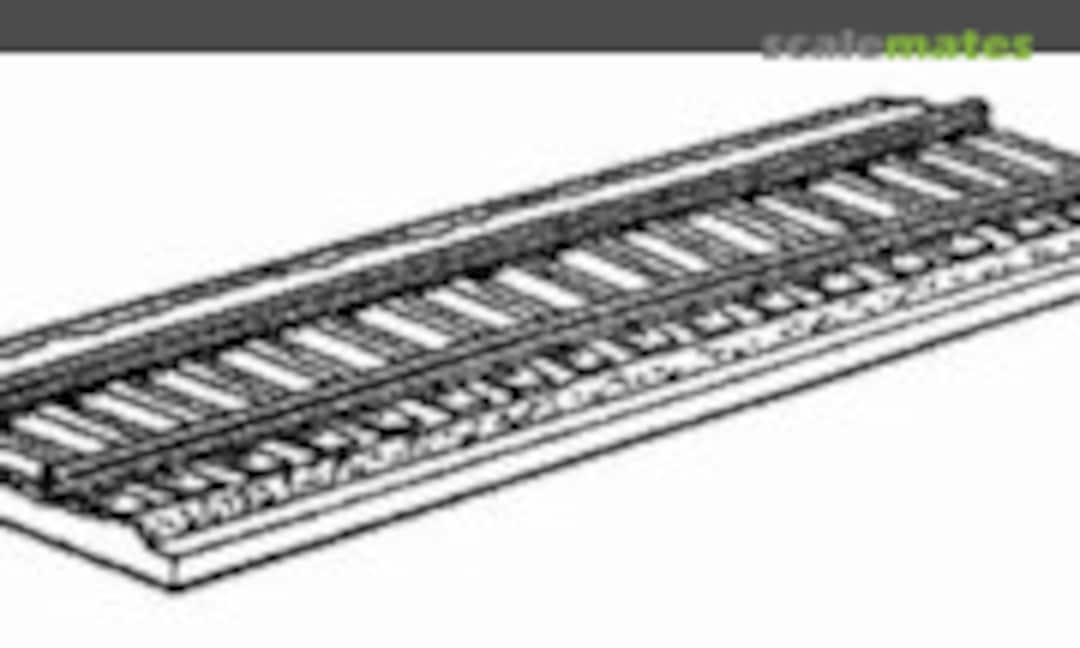 1:35 Rails with railway embankment gauge 1435mm (Resin Armor RA006)