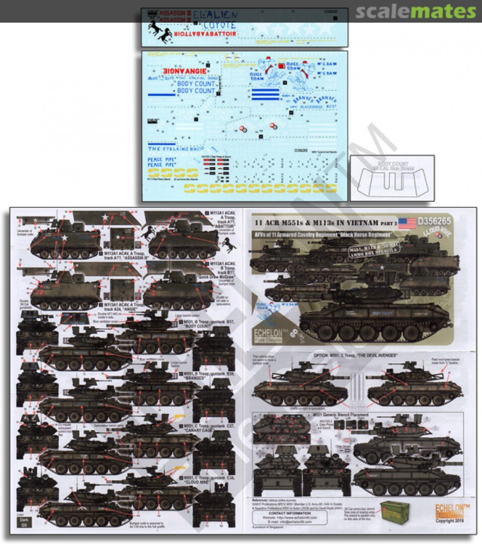 Boxart 11 ACR M551s & M113s in Vietnam (Part 2) D356265 Echelon Fine Details