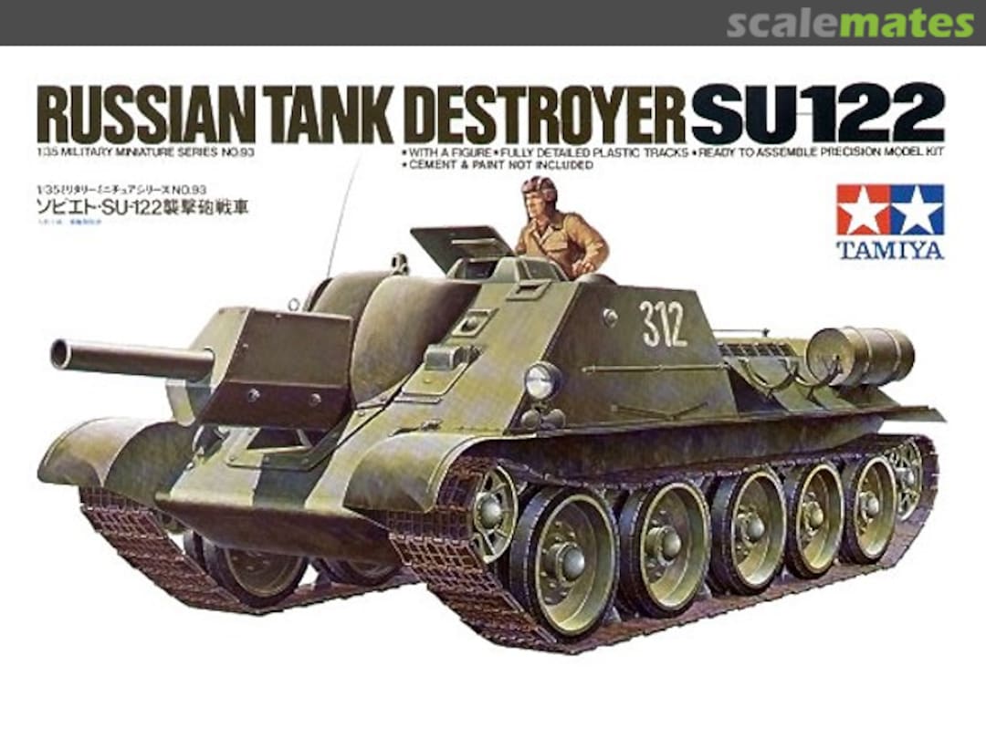 Boxart Tank Destroyer SU-122 35093 Tamiya