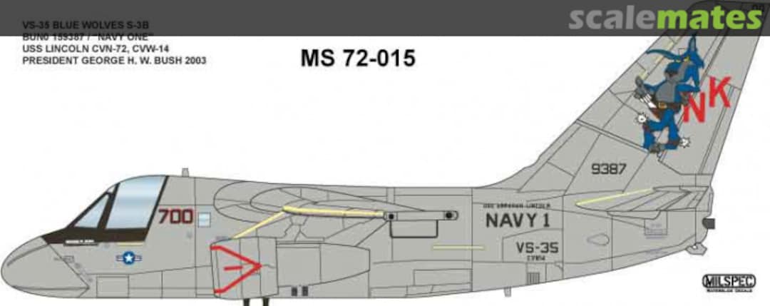 Boxart VS-35 BLUE WOLVES S-3B 72-015 Milspec