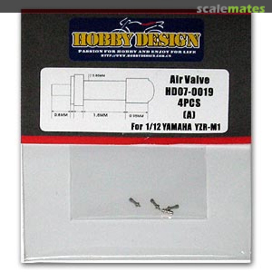 Boxart Air VALVE For 1/12 YAMAHA YZR-M1 HD07-0019 Hobby Design