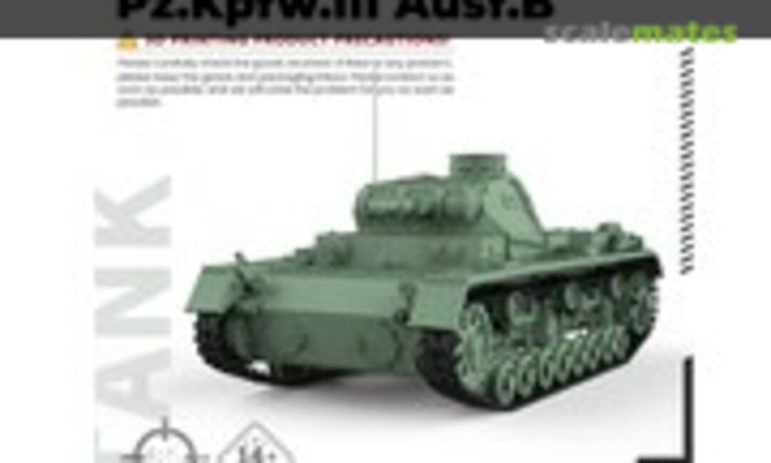 1:72 Pz.Kpfw. III Ausf. B (SSMODEL 72710)