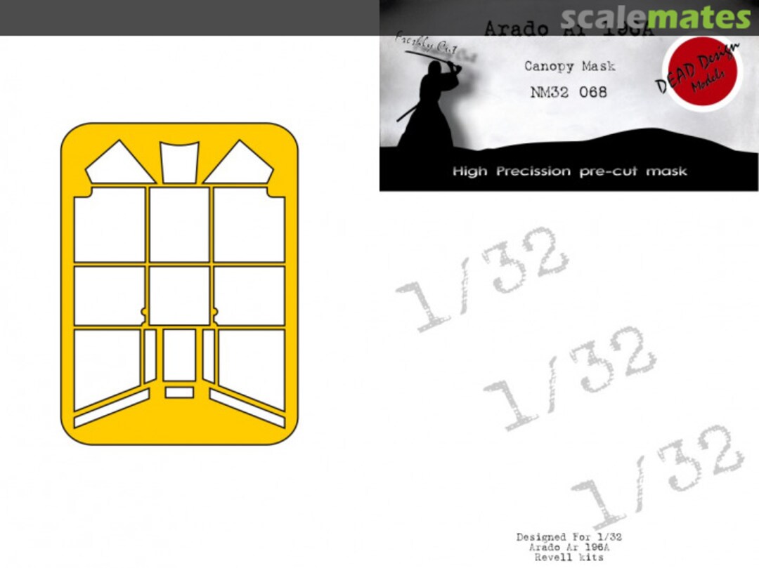 Boxart Arado Ar 196A Canopy Mask NM32068 DEAD Design Models