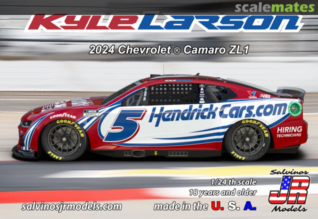 Boxart Kyle Larson #5 2024 Hendrick Motorsports 40th Anniversary Scheme HMC2024KLM Salvinos JR Models