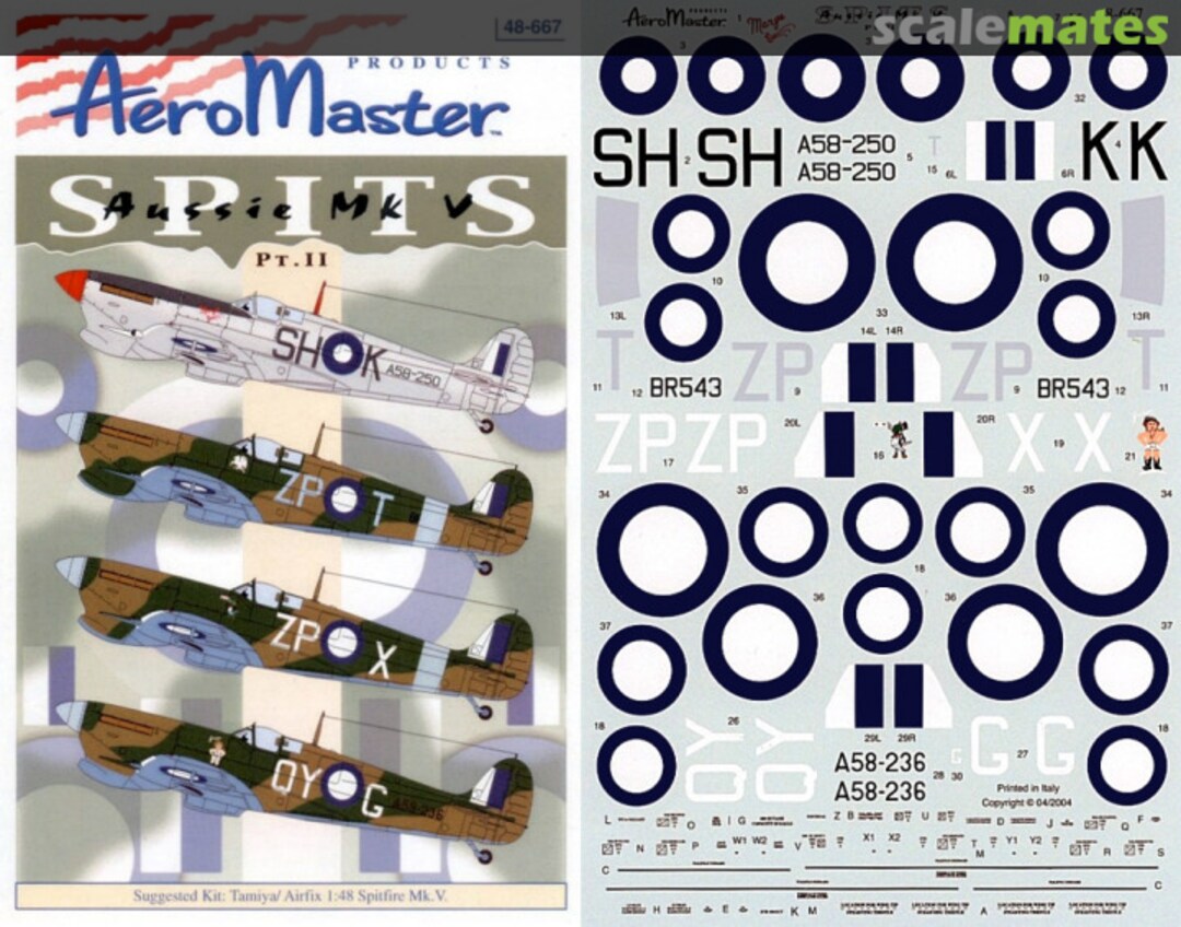 Boxart Aussie Mk. V Spits 48-667 AeroMaster