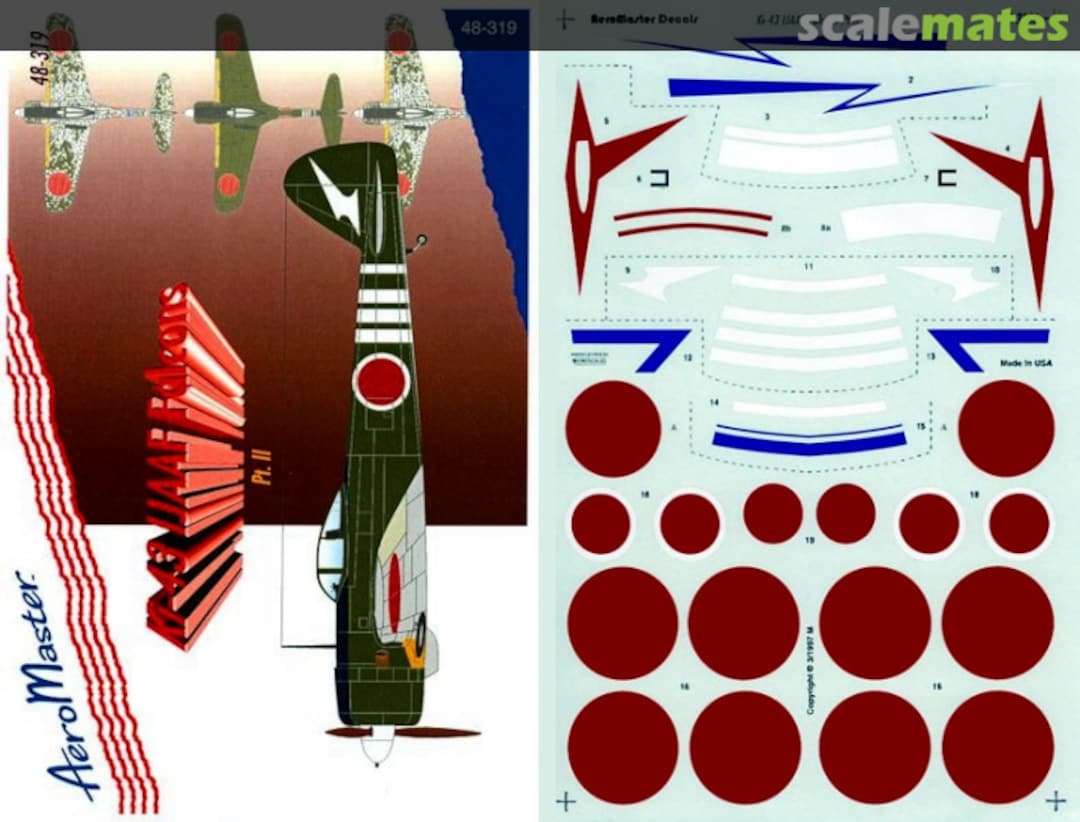 Boxart Ki-43 IJAAF Falcons Pt. II 48-319 AeroMaster