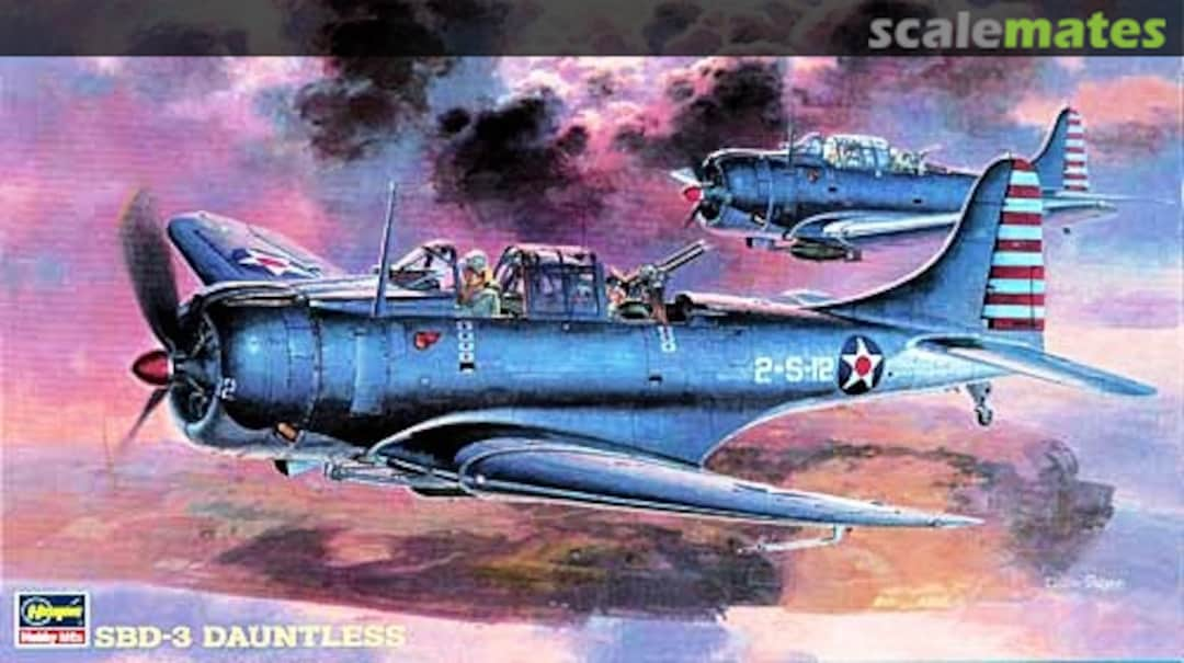 Boxart SBD-3 Dauntless 09119 Hasegawa