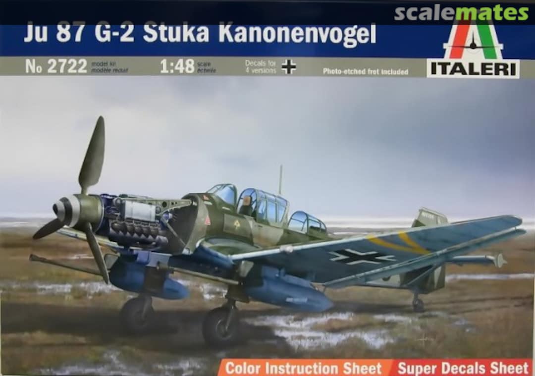 Boxart Ju 87G-2 Stuka Kanonenvogel 2722 Italeri