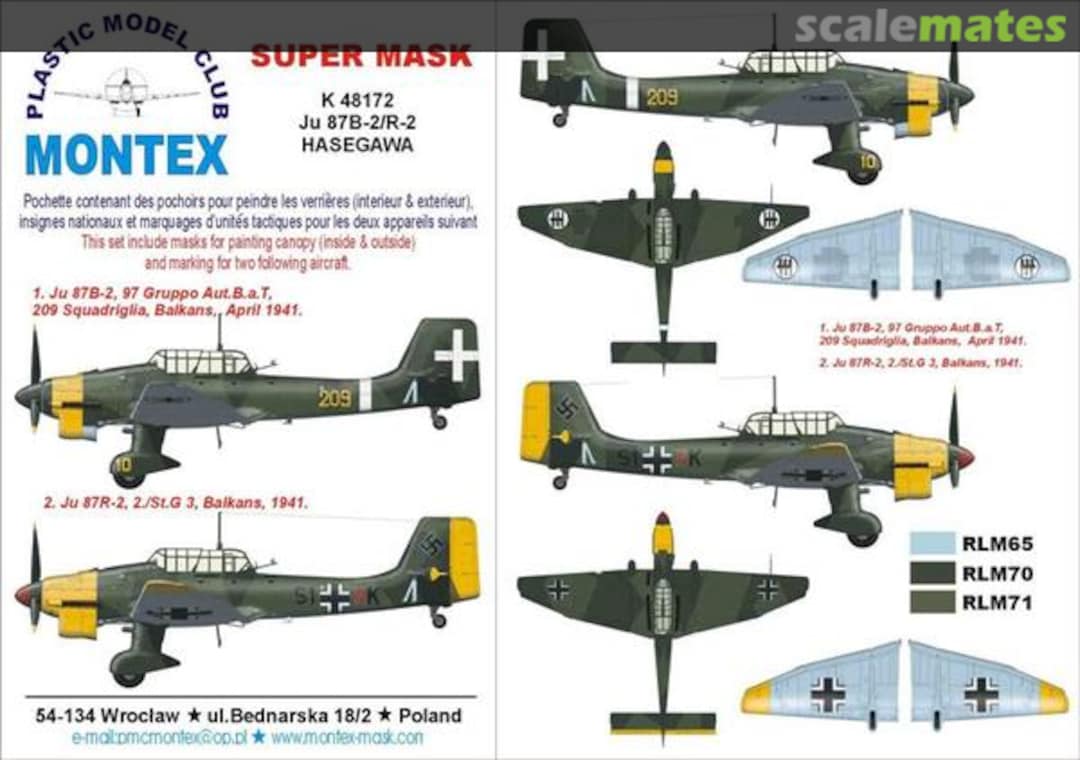 Boxart Junkers Ju 87B-2/R-2 Stuka K48172 Montex