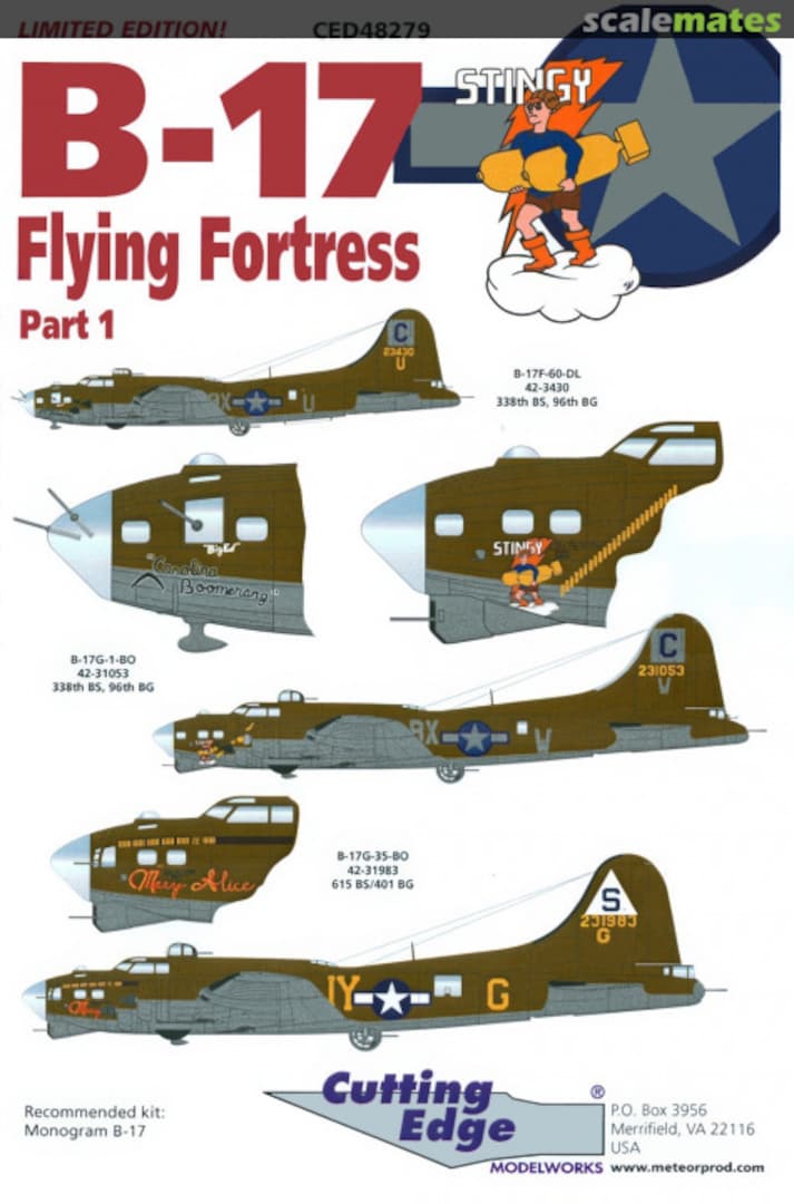 Boxart B-17 Flying Fortress CED48279 Cutting Edge Modelworks