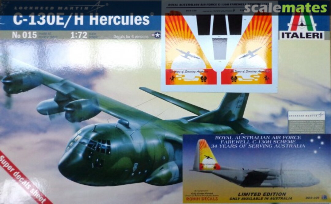 Boxart C-130E/H Hercules 015 DDS-026 Italeri