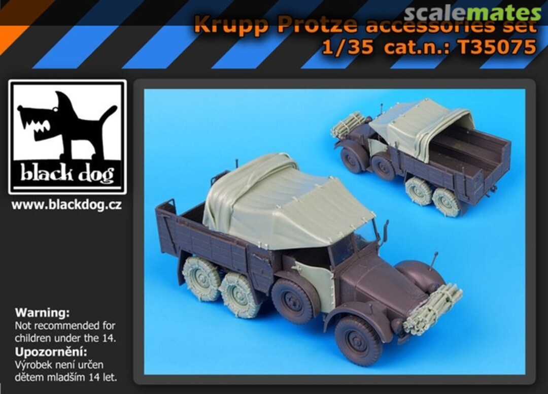 Boxart Krupp Protze accessories set T35075 Black Dog