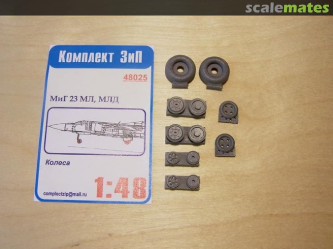 Boxart Wheels for MiG-23ML, MLD 48025 Komplekt Zip