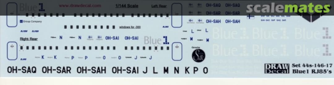 Boxart Blue1 RJ85's & RJ100's 44s-146-17 Draw Decal