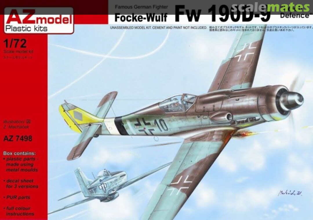 Boxart Focke-Wulf Fw 190D-9 "Reich defence" AZ7498 AZmodel