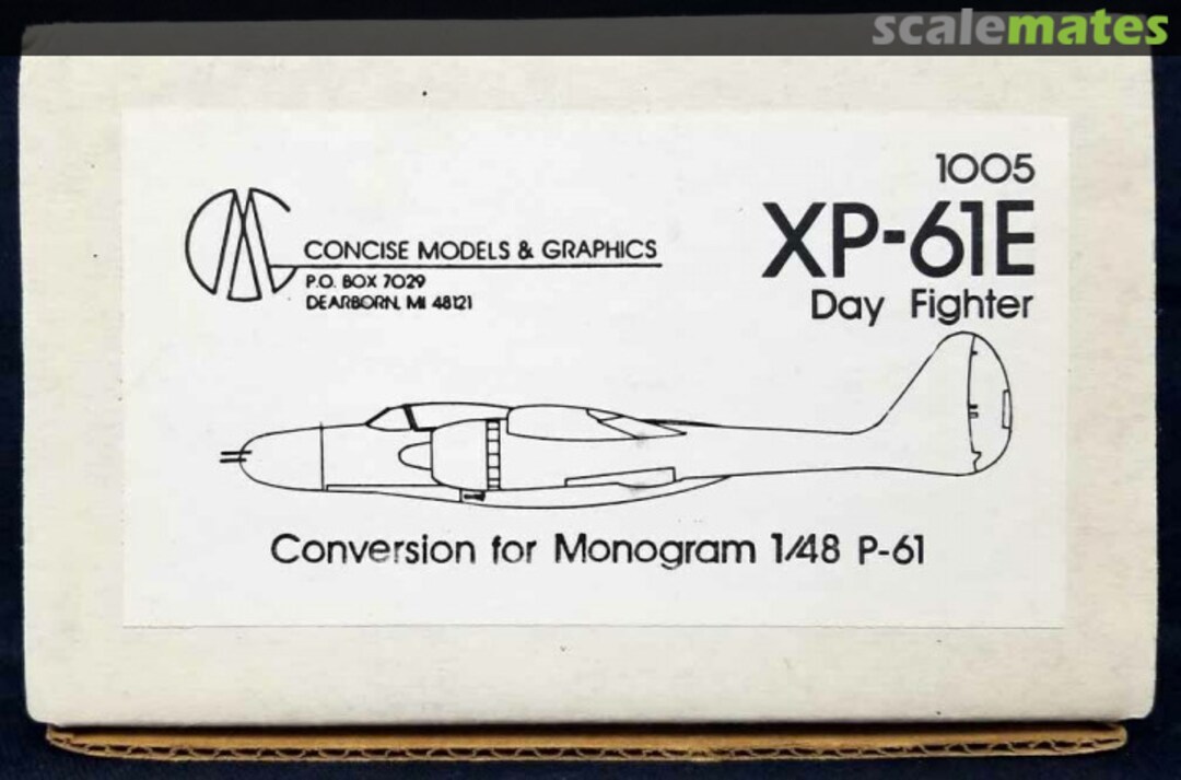 Boxart XP-61E Day Fighter Conversion 1005 Concise Models & Graphics