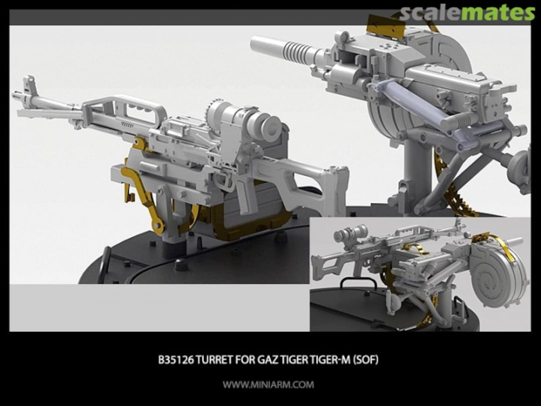 Boxart Turret for GaZ Tiger Tiger-M (SOF) B35126 Miniarm